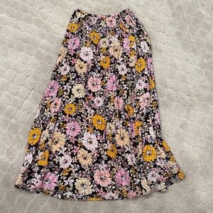 Steve Madden Floral Women's Skirt - Black, Pink, Yellow